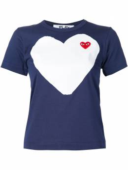 Comme Des Garçons Play: Футболка  Heart с принтом