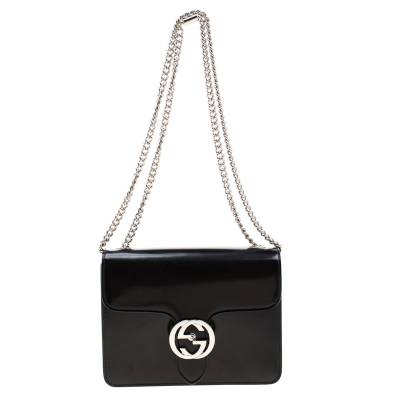 Gucci interlocking cheap bag black