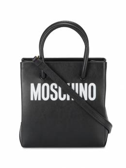 Moschino: Чёрная сумка-шоппер 