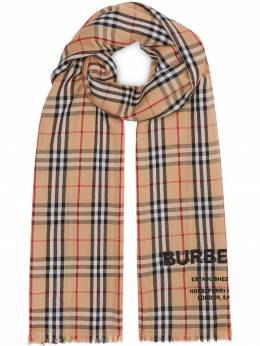 Burberry: Шарф  Vintage Check