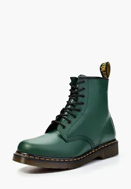 Dr. Martens: Зелёные ботинки 