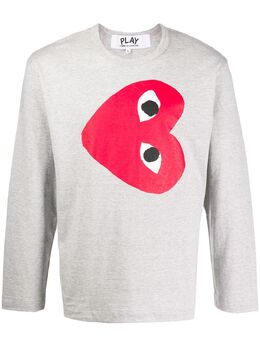 Comme Des Garcons Play: Свитшот  Heart с принтом