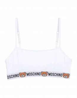 Moschino: Белый бюстгальтер 