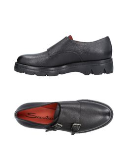 Santoni: Чёрные лоферы 