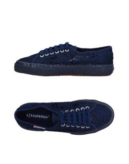 Superga: Голубые кроссовки 