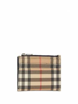 Burberry: Бежевый картхолдер  Vintage Check