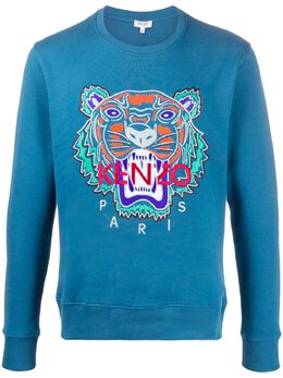 Kenzo: Голубой свитшот  Holiday Capsule