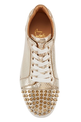 Christian Louboutin Vieira Spikes Orlato Calf Cubiste Specchio 106106699 lpn2991901 LePodium