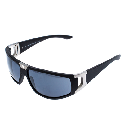 Cartier Black Grey Matte Santos Sport 115 Shield Sunglasses 257064