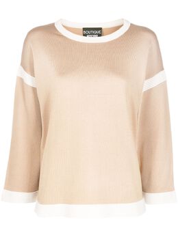 Boutique Moschino: Коричневый свитер 