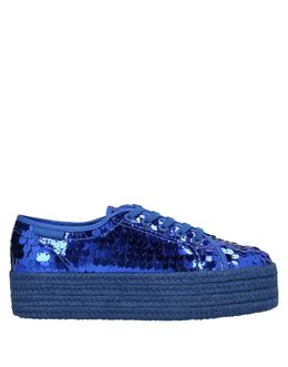 Superga: Голубые мокасины 