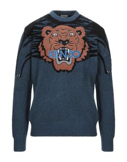 Kenzo: Свитер из велюра 