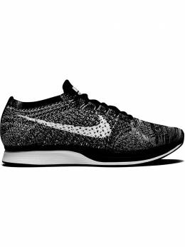 Nike: Чёрные кроссовки Flyknit Racer