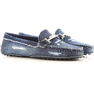 Tods denim discount loafer