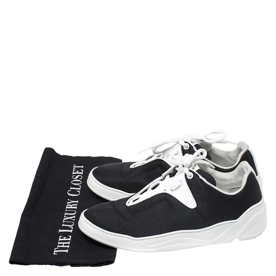 Dior Homme Black Canvas And Leather B17 Sneakers Size 39.5 265360 lpn5524833 LePodium