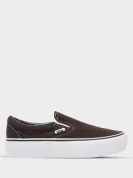 Vans: Чёрные мокасины  Classic Slip On