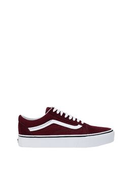 Vans: Бордовые кроссовки 