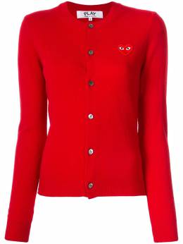 Comme Des Garçons Play: Красный кардиган 