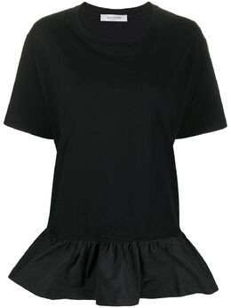 Valentino: Чёрная футболка 
