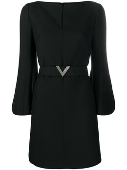 Valentino: Платье с поясом 