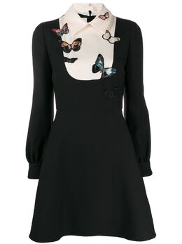 Valentino: Расклешённое платье 