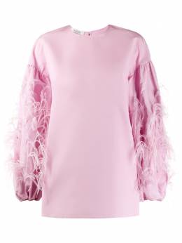 Valentino: Розовый топ 