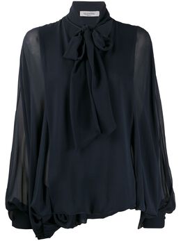 Valentino: Голубая блуза 