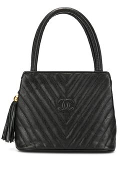 Chanel Pre-Owned: Чёрная сумка 