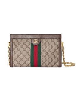 Gucci: Сумка  Ophidia GG в полоску