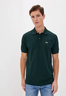 Lacoste: Зелёное поло 