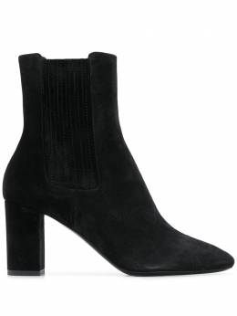 Saint Laurent: Чёрные ботинки 