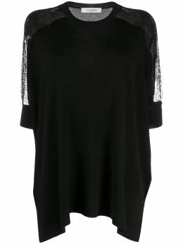 Valentino: Кружевное топ 
