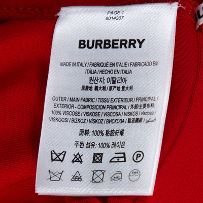 Burberry red 2024 jersey dress