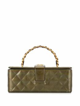 Chanel Pre-Owned: Зелёная сумка 