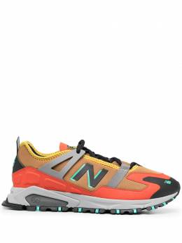 New Balance: Оранжевые кроссовки 