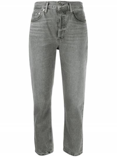 AGOLDE Riley cropped straight leg jeans Grey A056C1157