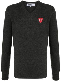 Comme Des Garçons Play: Свитер  Double Heart из шерсти