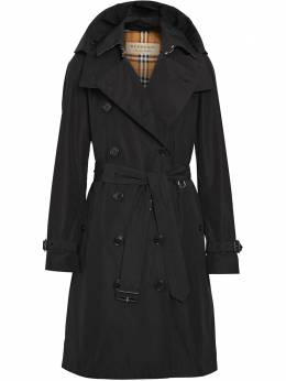 Burberry: Пальто  Kensington с капюшоном