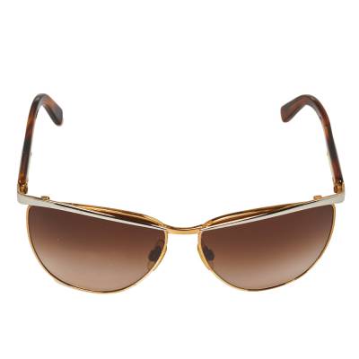 Dolce Gabbana x Madonna Two Tone Brown Gradient DG 2087 Aviator Sunglasses 384210 lpn7707428 LePodium