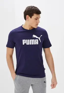 PUMA: Синяя футболка 