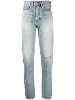 Saint Laurent: Рваные джинсы 