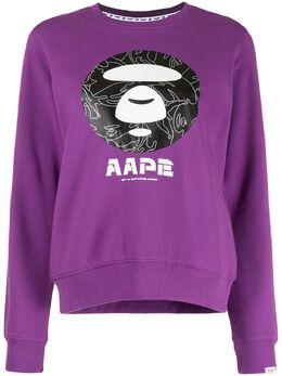 AAPE BY *A BATHING APE®: Свитшот с принтом 