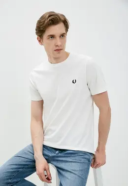 Fred Perry: Белая футболка 