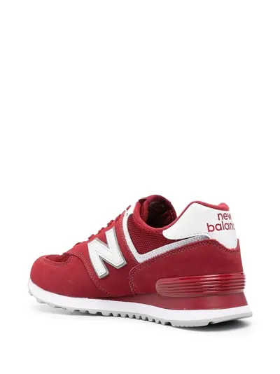 All red new balance 574 best sale