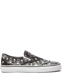 Vans: Чёрные кроссовки Classic Slip On