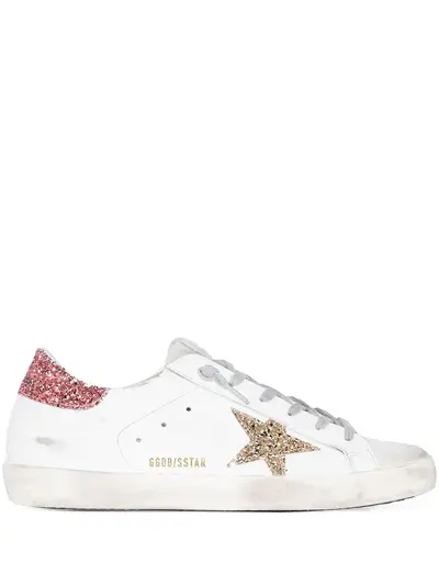 Golden goose superstar glitter low hot sale top sneaker