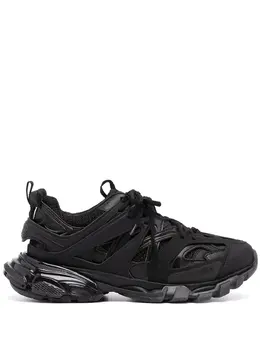 Balenciaga: Чёрные кроссовки Track Clear Sole