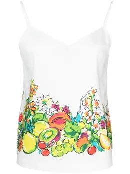 Boutique Moschino: Топ с растительным принтом 