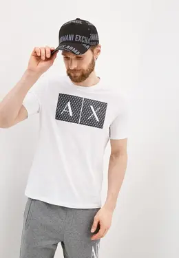 Armani Exchange: Серая футболка