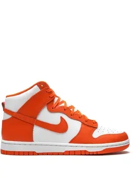 Nike: Оранжевые кроссовки  Dunk High